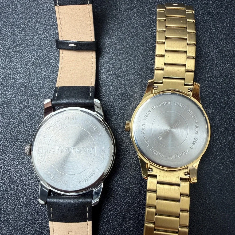 Set of 5 Armitron Men's Analog & Digital Watches‎ BROKEN FOR PARTS 20/5489SV 20